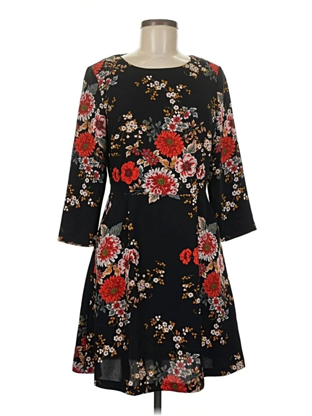 Nicole Miller Mid length A line floral dress with pockets